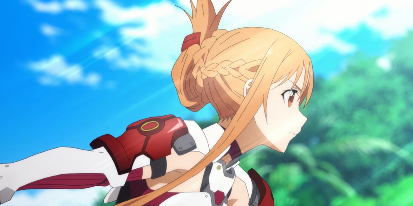 the character yuuki asuna from the anime sword art online