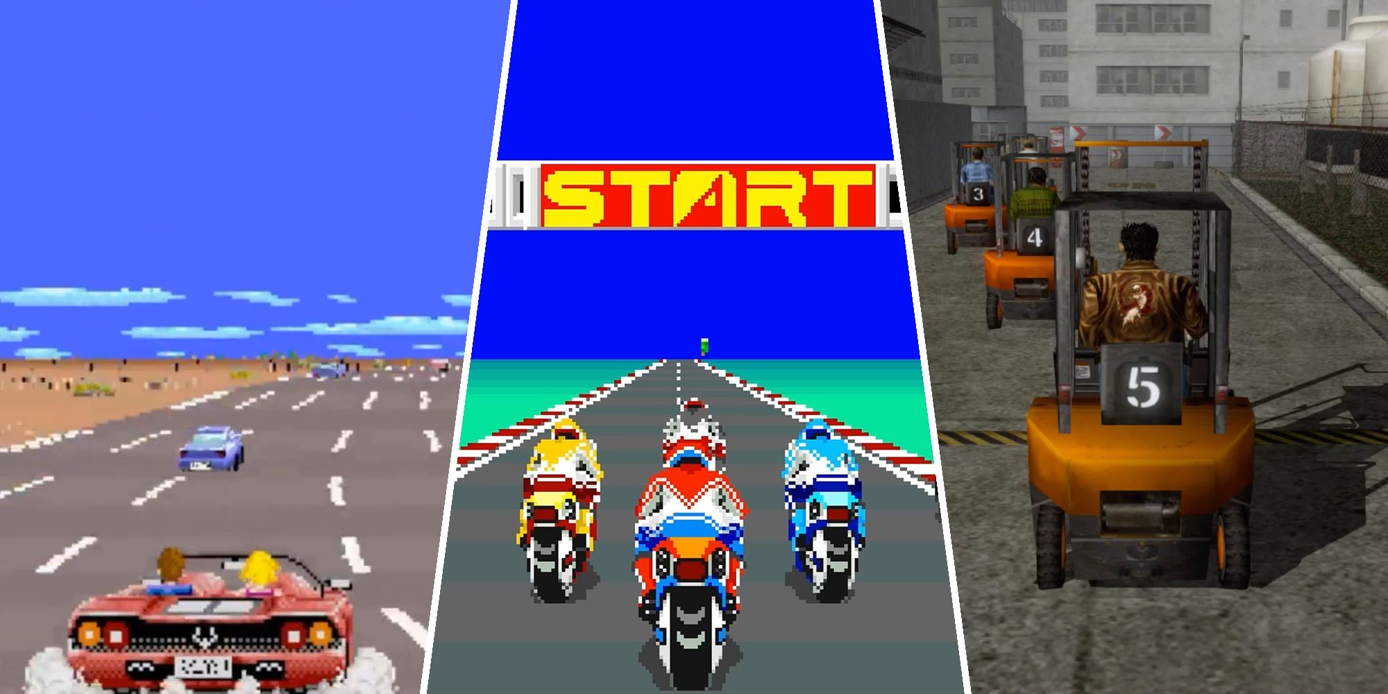 Out Run, Hang-On, and Shenmue