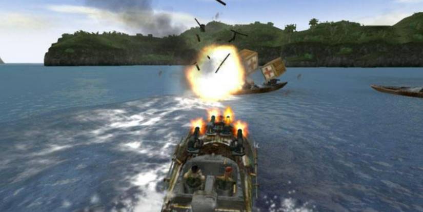 blood wake boat destroying cargo to get health