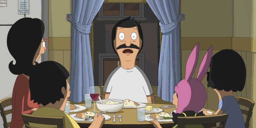bobs burgers movie family dinner table Cropped