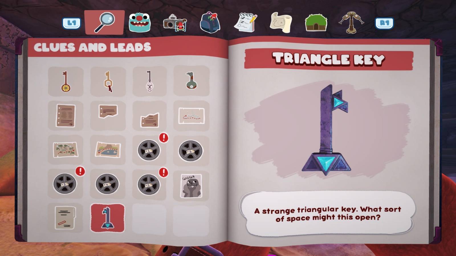 bugsnax triangle key