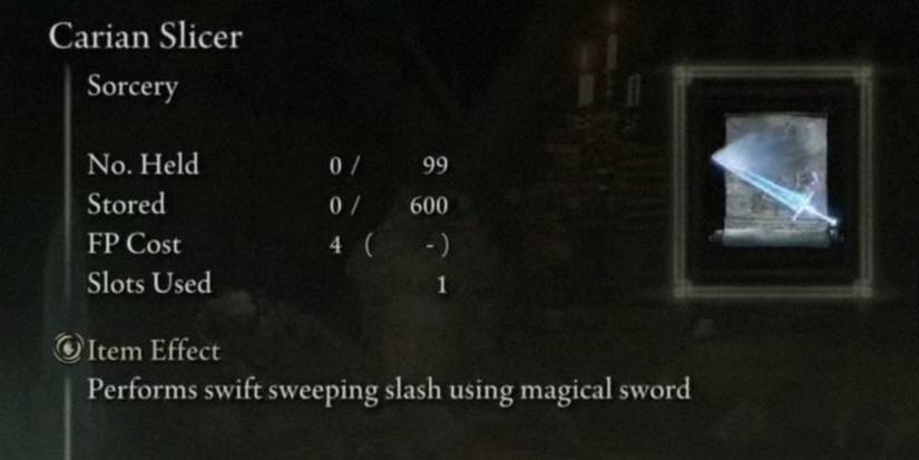 carian slicer spell in elden ring