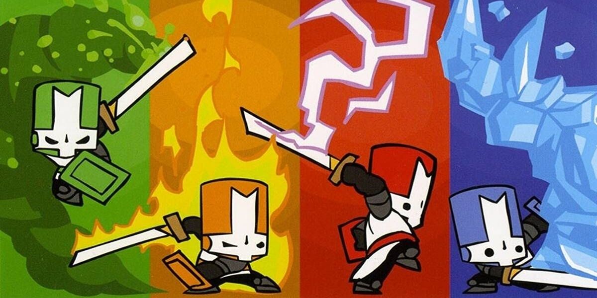 Castle Crashers character in their poses 