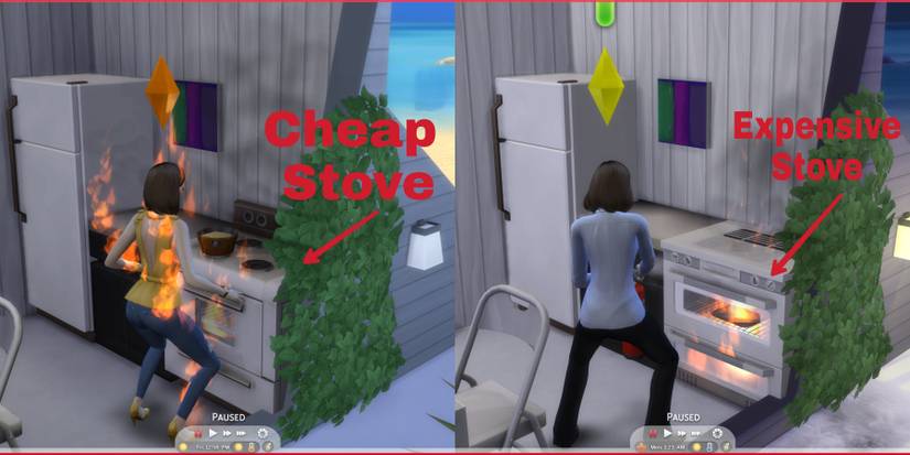 cheap and expensive stoves in the sims 4