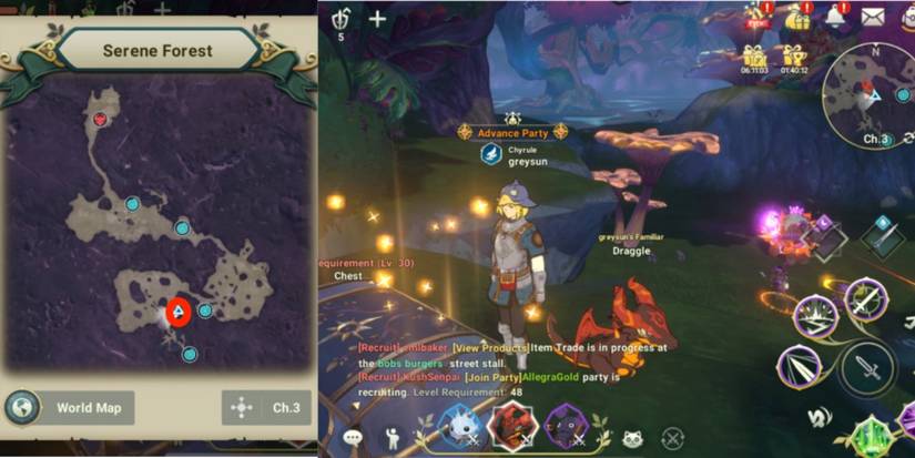 chest on a mushroom ni no kuni cross worlds