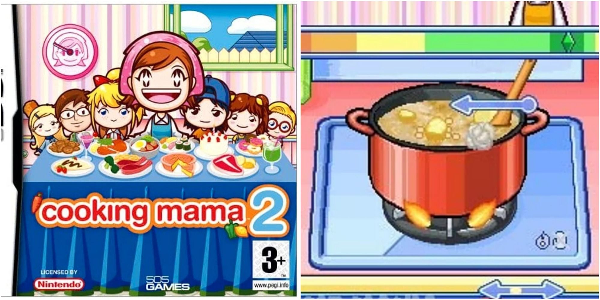 Cooking Mama 2: Dinner With Friends Cover Art ds nintendo game