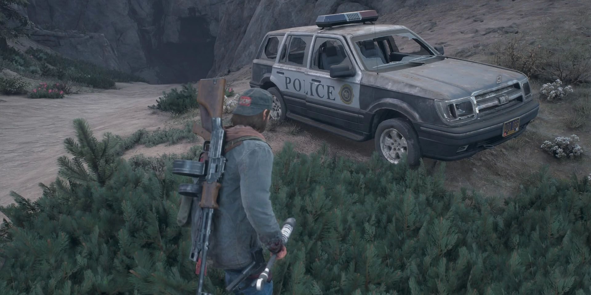 Cop cars are a great source of ammo in Days Gone