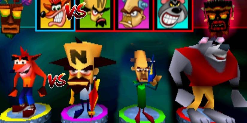 crash bash characters multiplayer select playstation activision