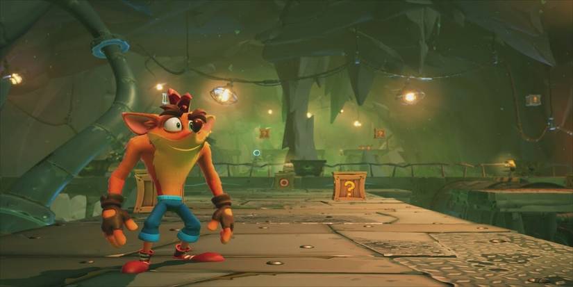 Crash Bandicoot Crash looking off camera