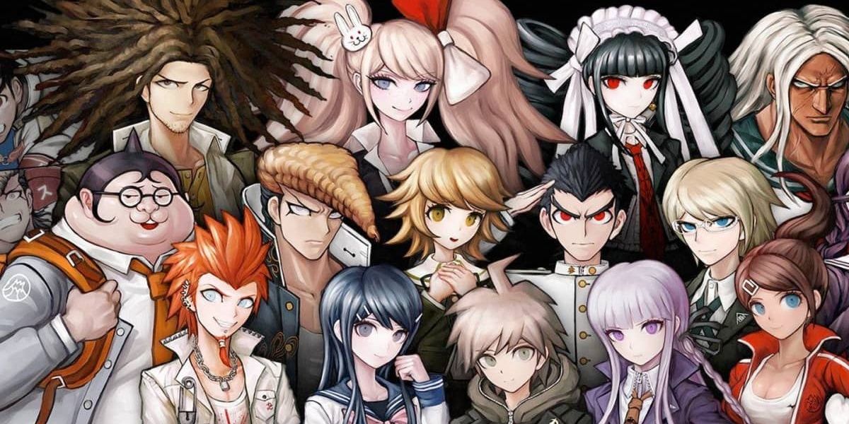 the cast of characters from the anime for danganronpa