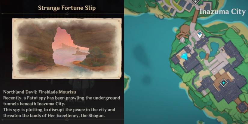 day one mission in the special fortune slip quest in Genshin impact