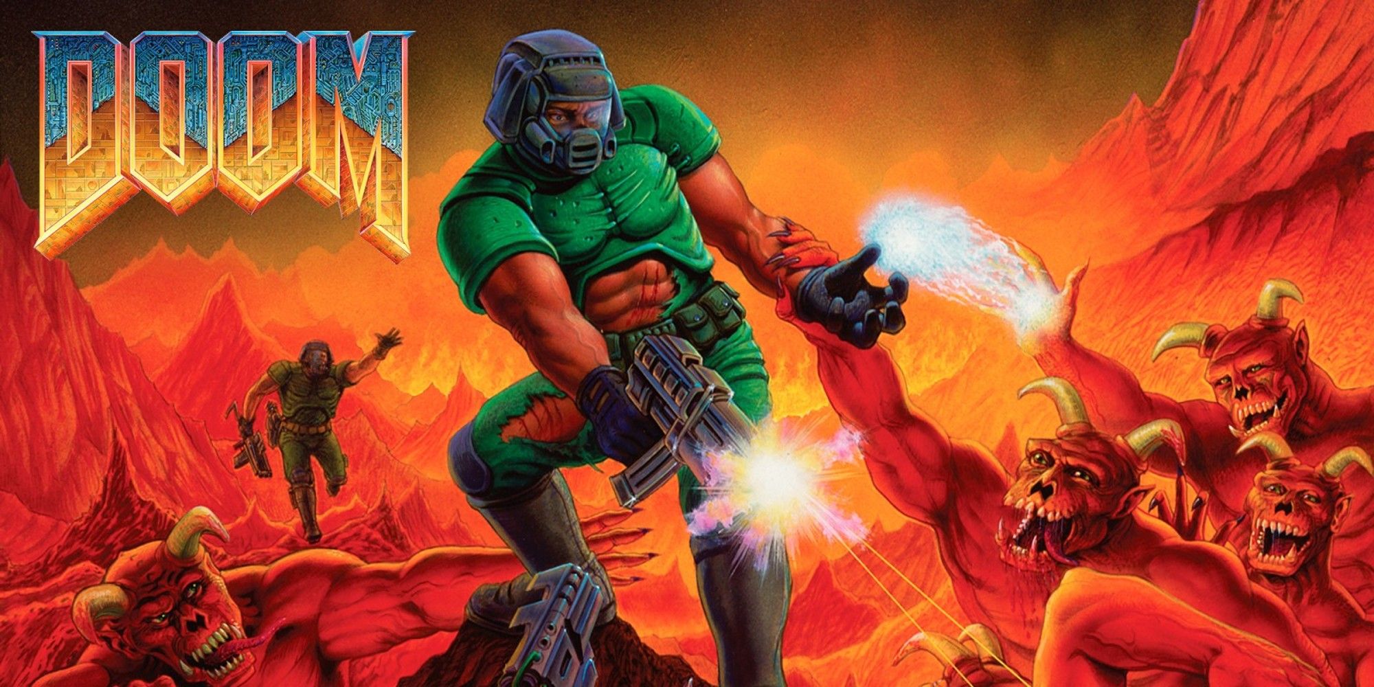 Doom Title Art cover with combat