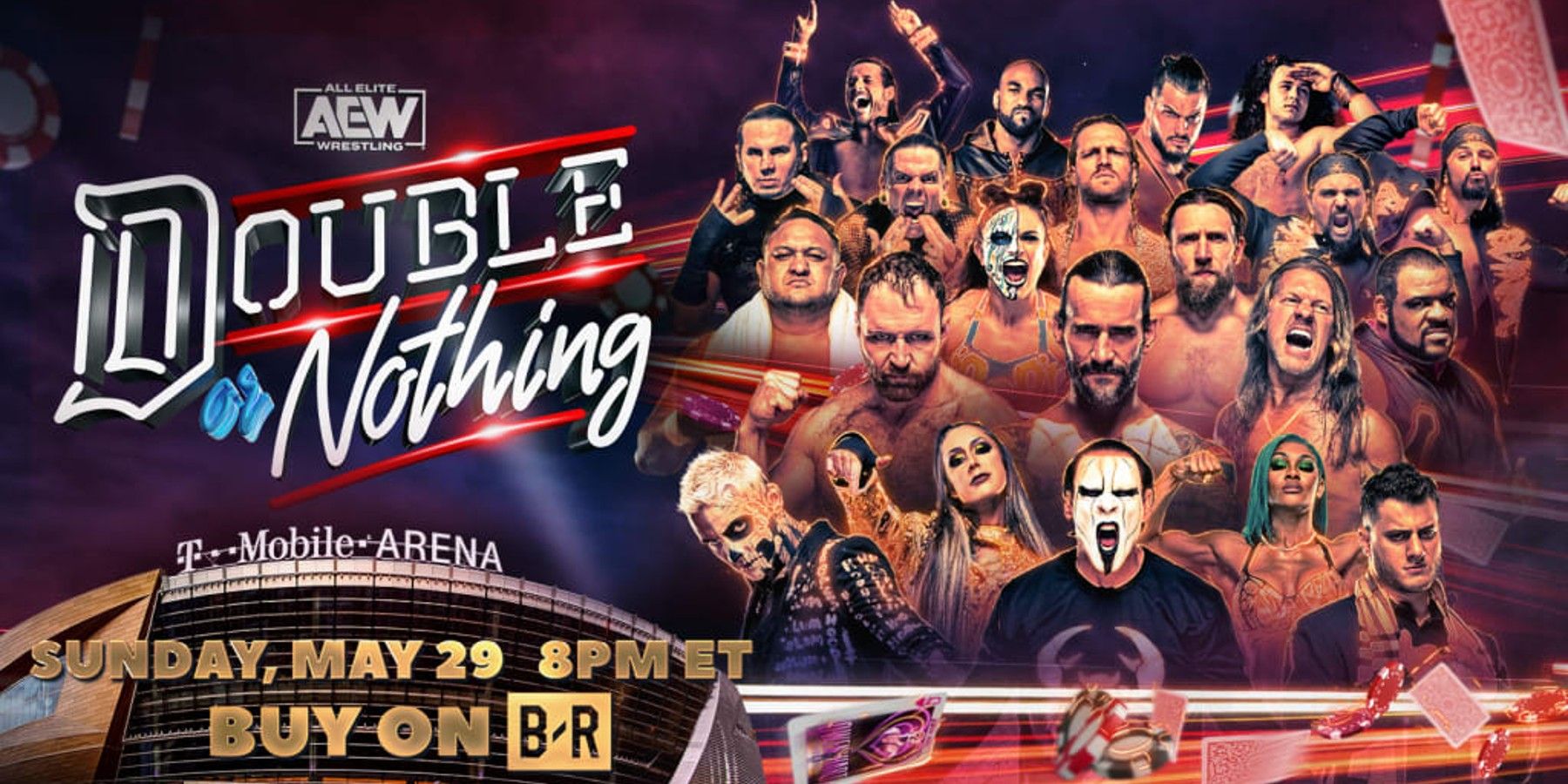 AEW Double or Nothing 2022 Bleacher Report poster