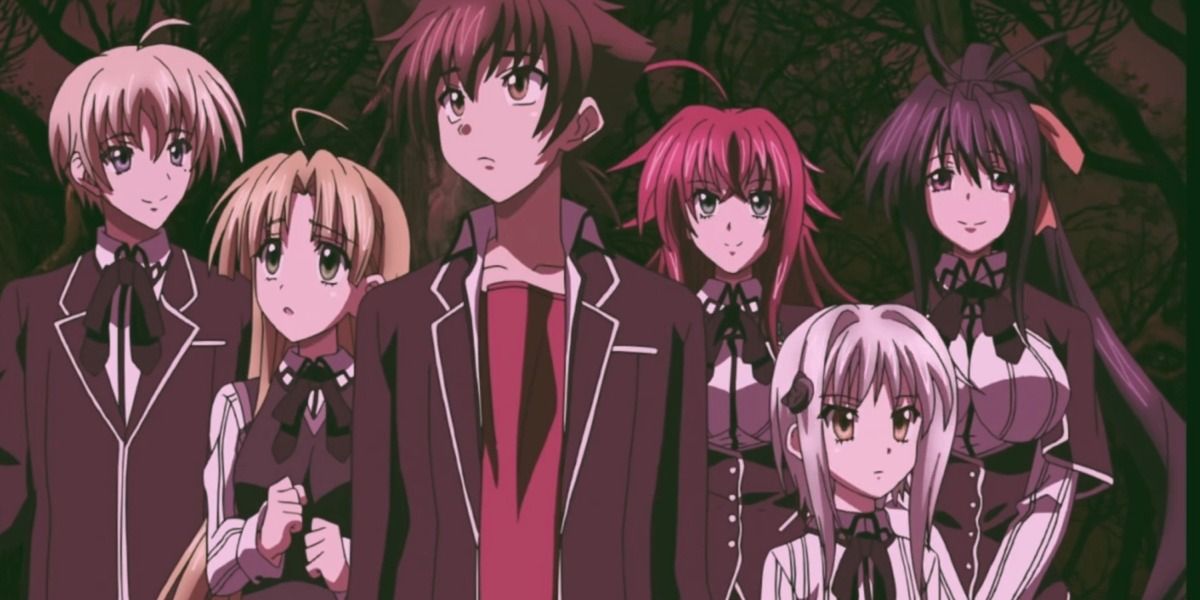 the cast of characters from High School DxD