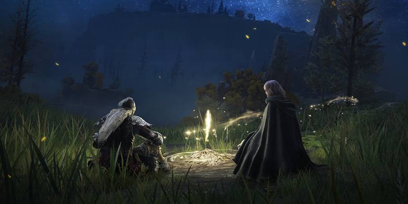 Elden Ring Character Sitting With Melina Near Grace