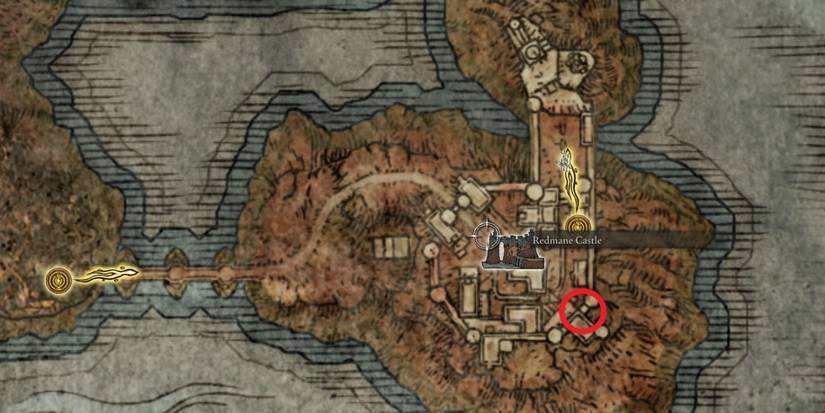 Elden Ring Redmane Castle Flamberge Location