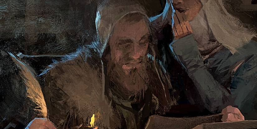 Crusader Kingds 3 artwork depicting a scholar at work 