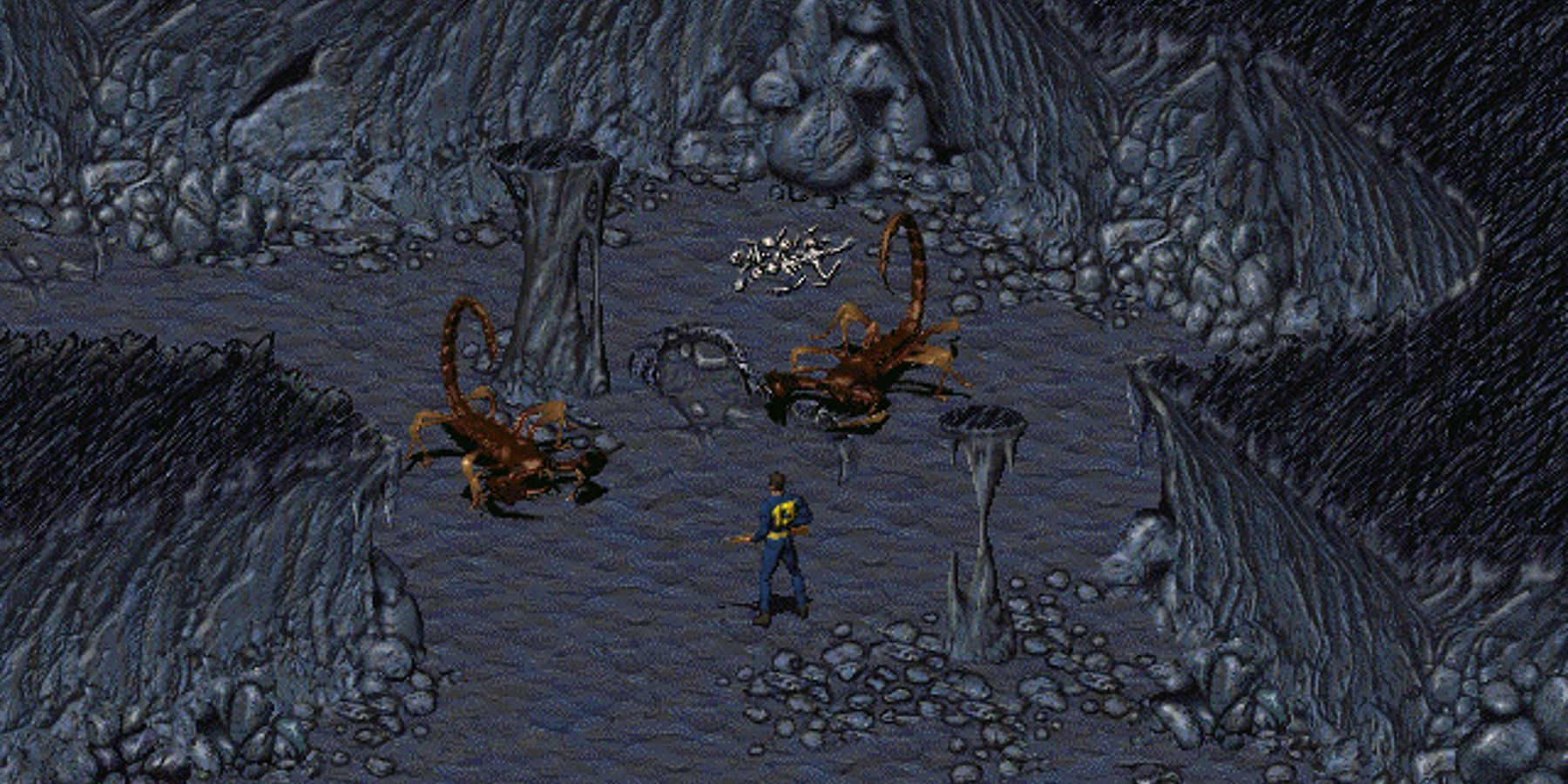 fallout 1 radscorpions cave vault dweller