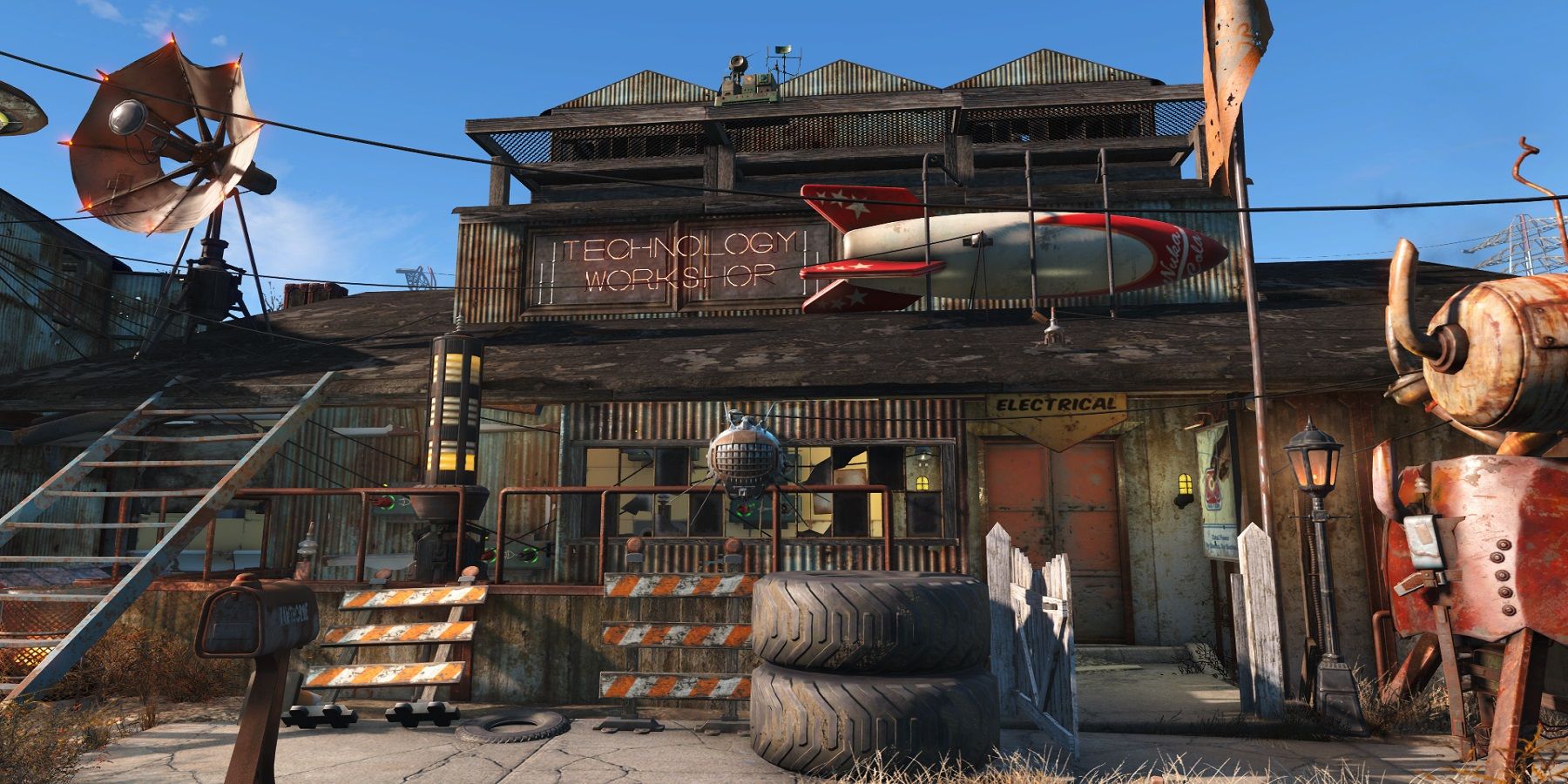 Fallout 4 Fan Turns Sanctuary Hills Into Wasteland Resort Before ...