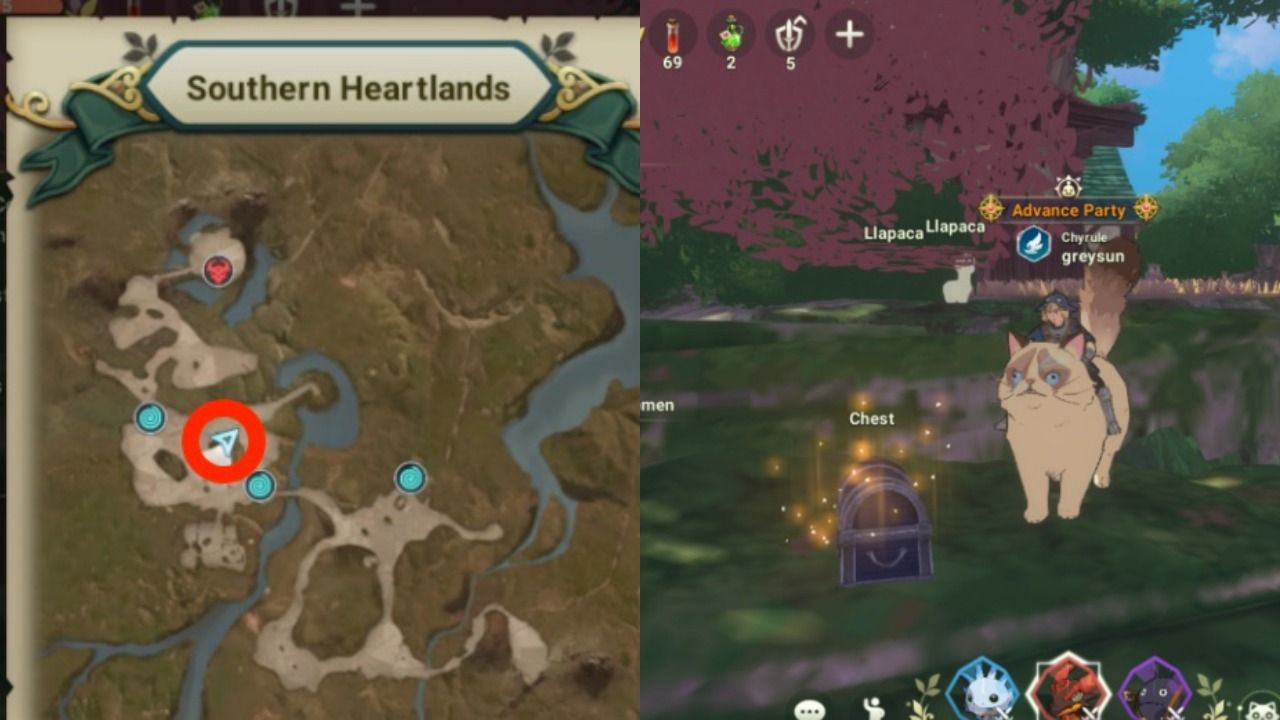Ni no Kuni: Cross Worlds - Southern Heartlands Chest Locations