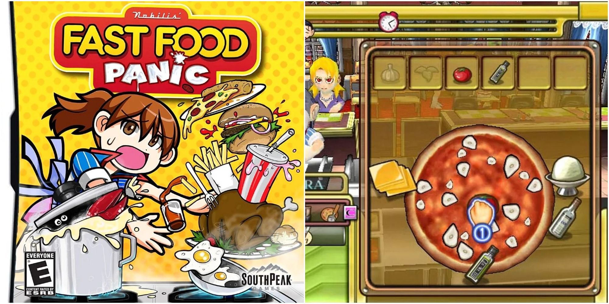 Fast Food Panic Cover Art DS Nintendo Game cooking