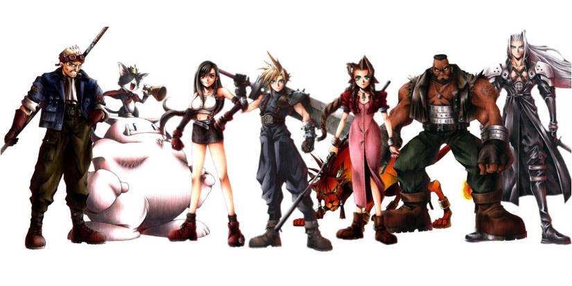 final fantasy 7 original party members sephiroth