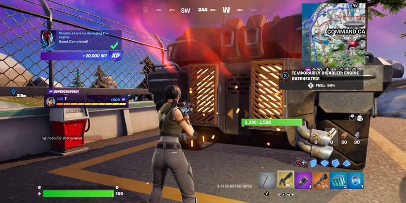 fortnite damage tank engine