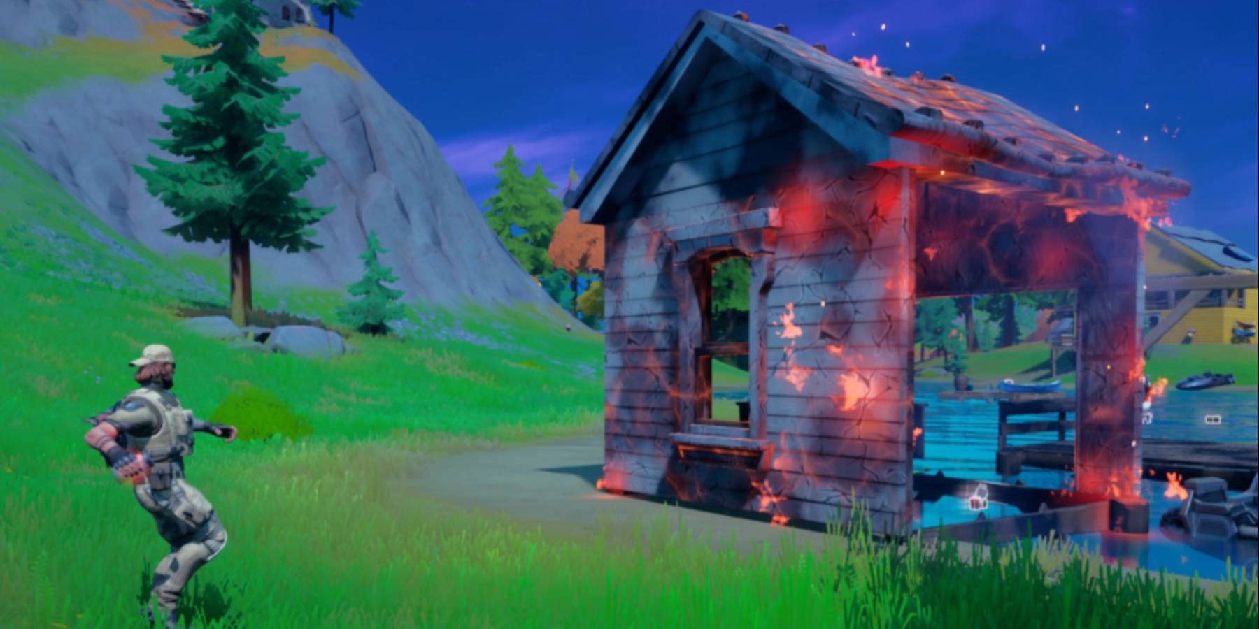 How to ignite 100 structures in fortnite