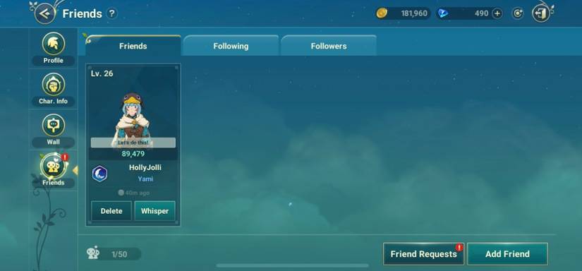 friends menu ni no kuni cross worlds