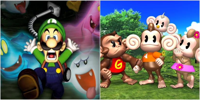 (Left) Luigi's Mansion (Right) Super Monkey Ball