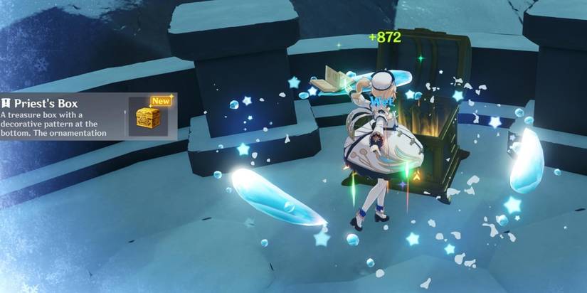 barbara with priest's box in genshin impact