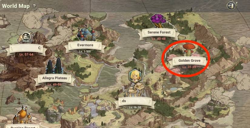 golden grove ni no kuni cross worlds