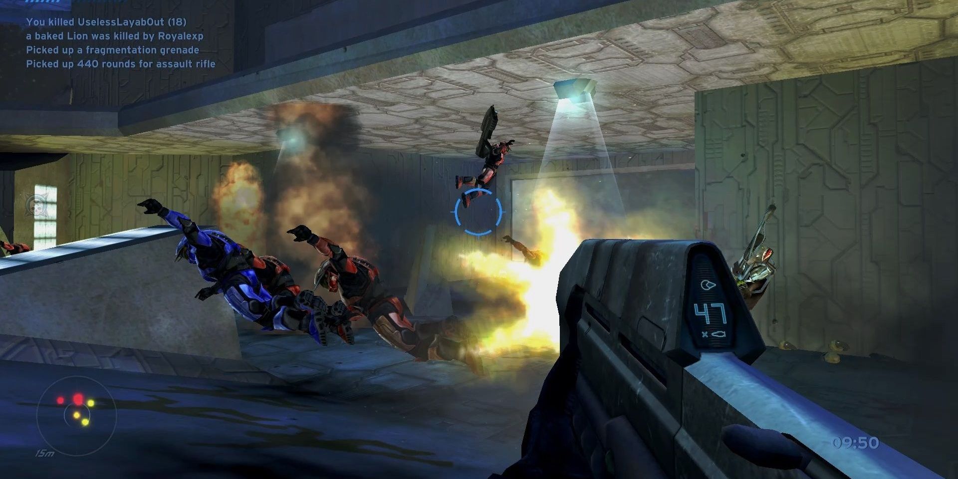Halo combat evolved grenades in action 