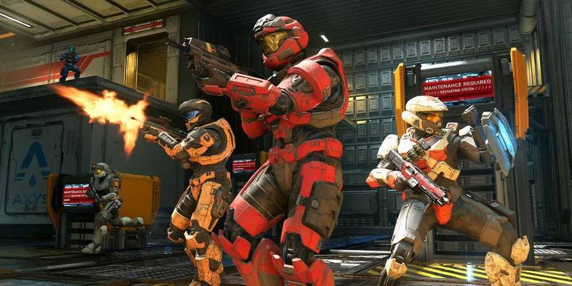 halo infinite players getting ready for the match 