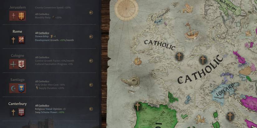Catholic Holy Sites in Crusader Kingds 3