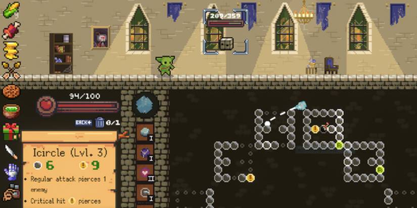 Peglin Icircle Orb pachinko roguelike