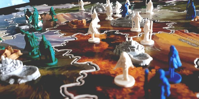 inis board game pieces and board