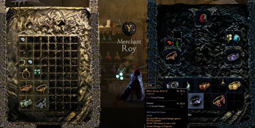 interacting with roy the shopkeeper in source of madness