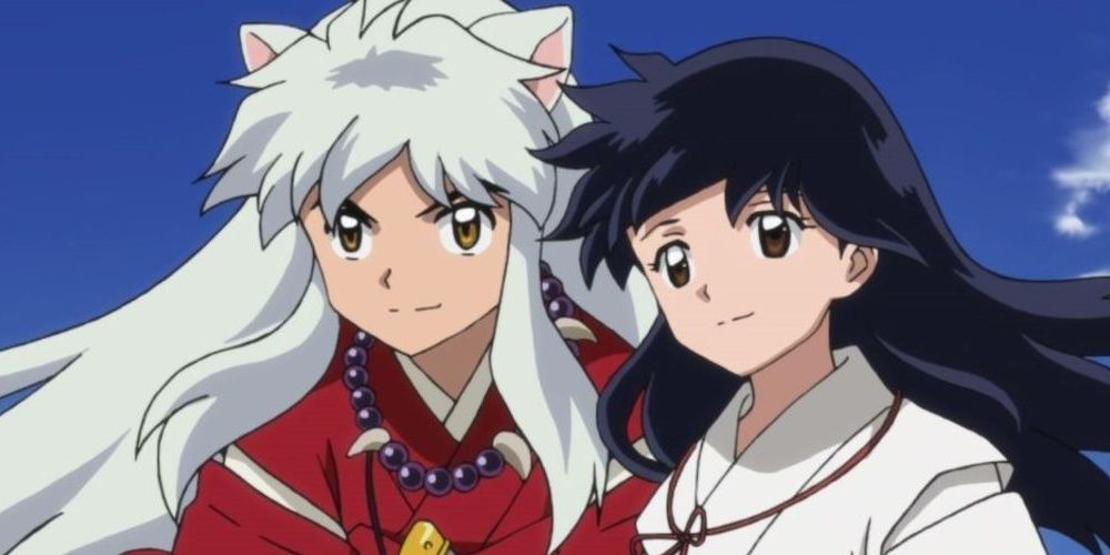 inuyasha and kagome from the anime inuyasha