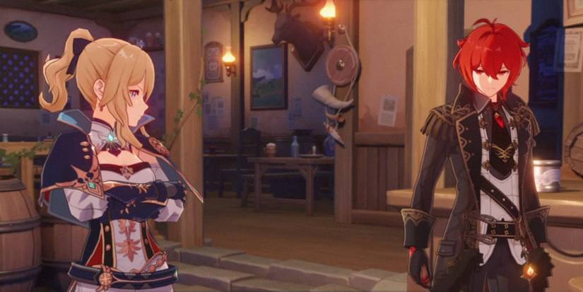 jean and diluc in Genshin impact