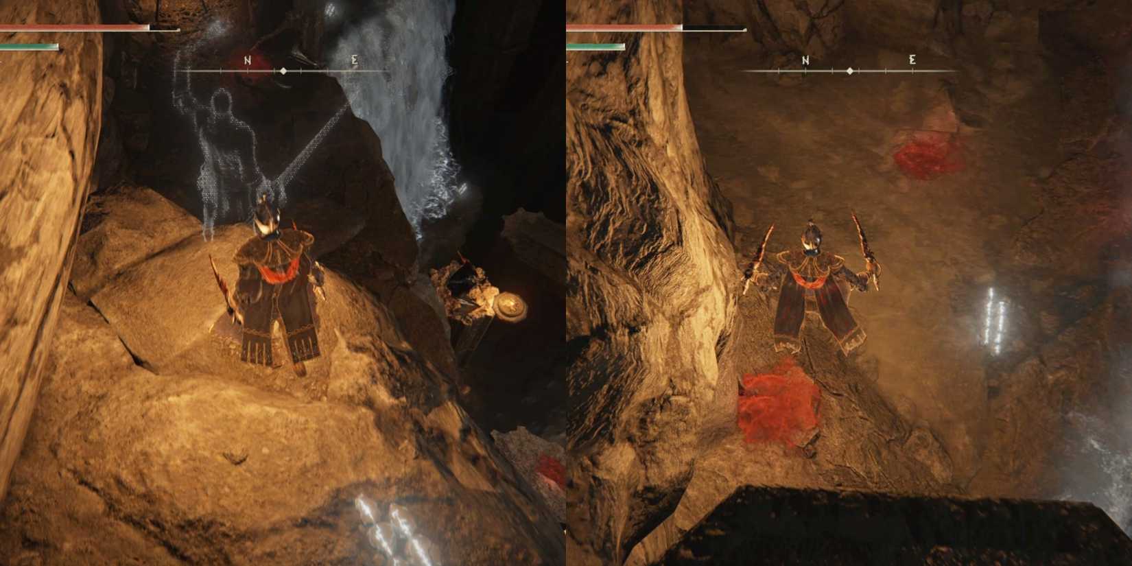 jumping down the waterfall in elsen ring