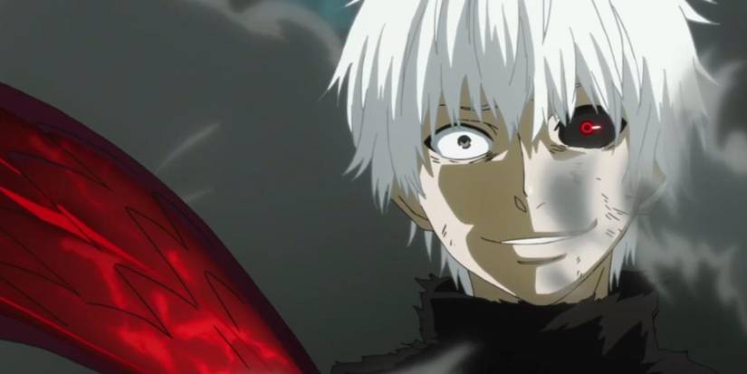 ken kaneki as a ghoul in tokyo ghoul