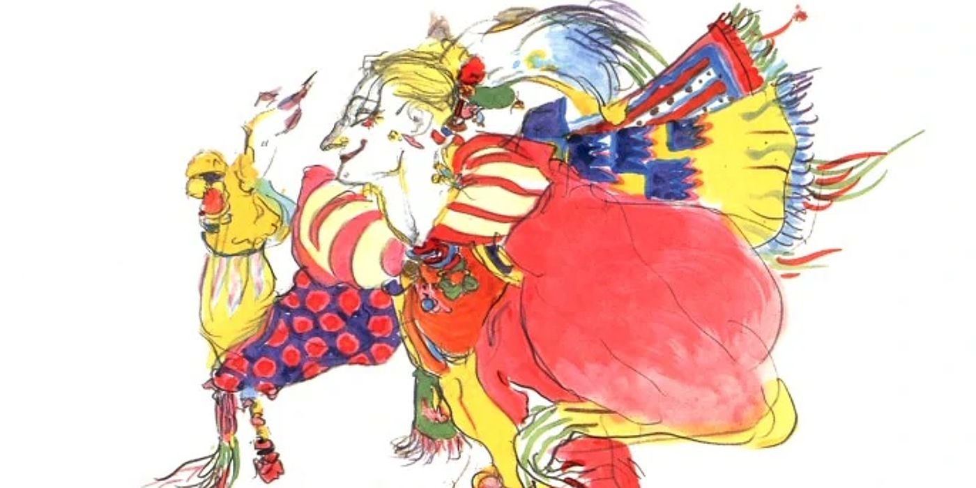 Kefka Palazzo Amano Drawing FF6