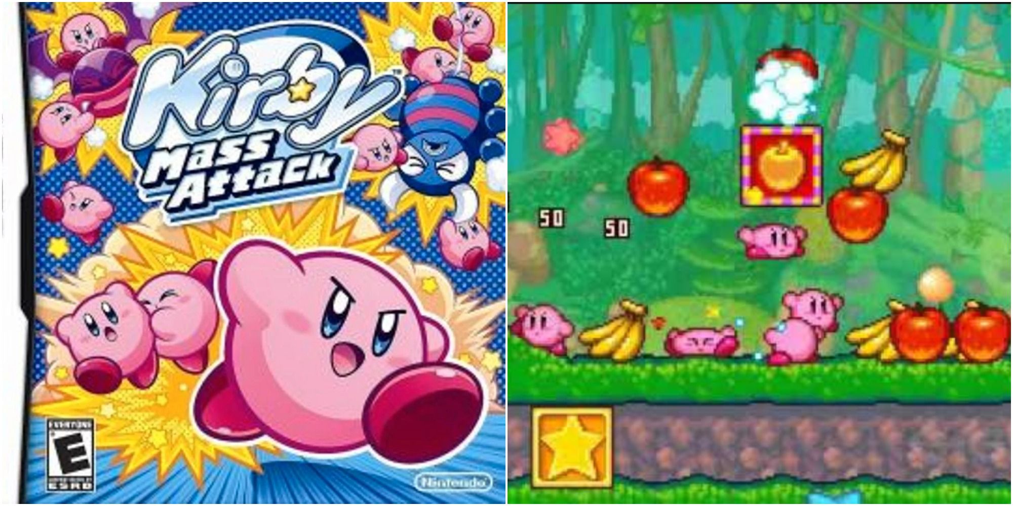 Kirby Mass Attack Cover Art ds nintendo game