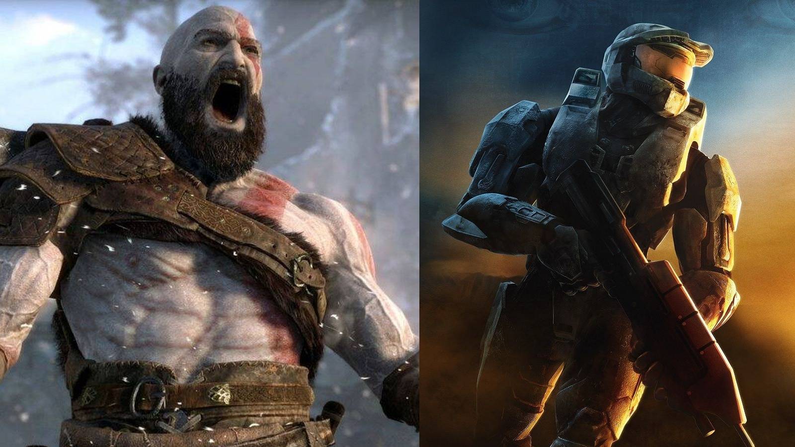 kratos vs master chief god of war mod