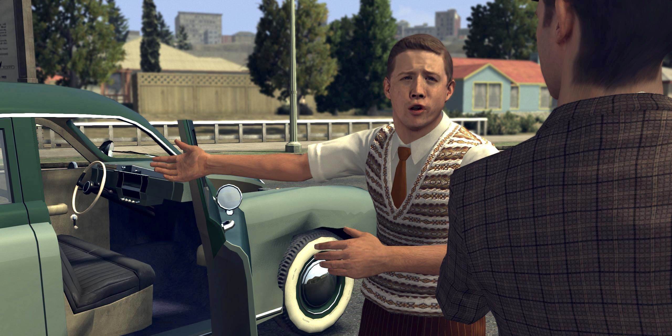 la noire a character talking to main character 