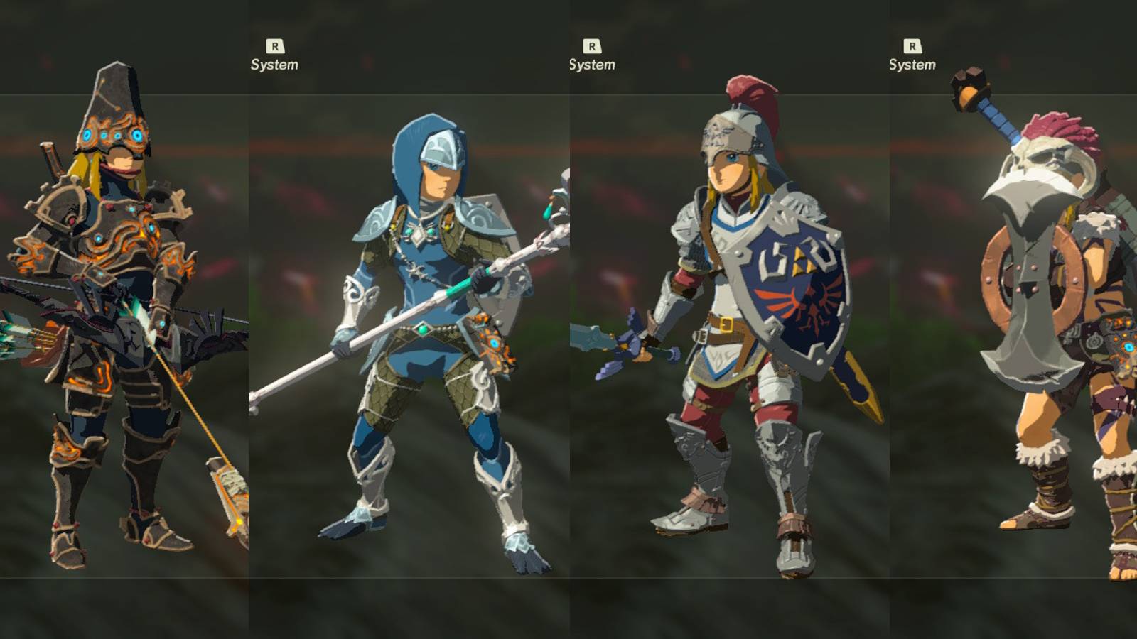 sword spear shield bow weapon skills potential