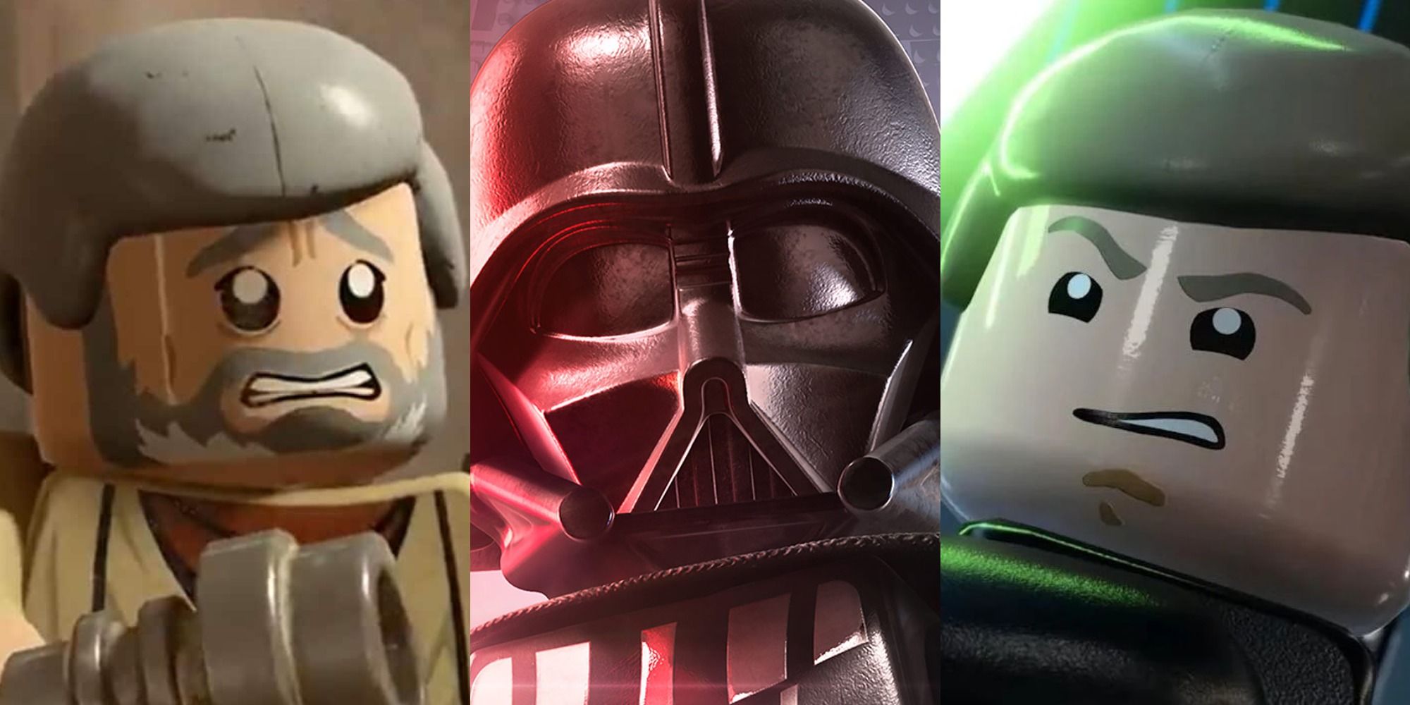 Lego Obi-Wan Kenobi, Darth Vader e Luke Skywalker