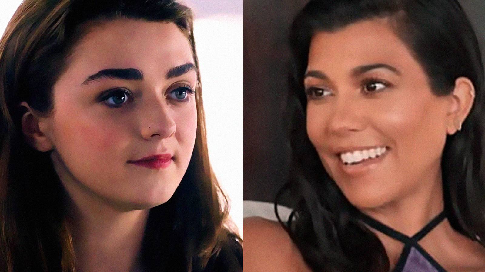 Maisie Williams Kourtney Kardashian