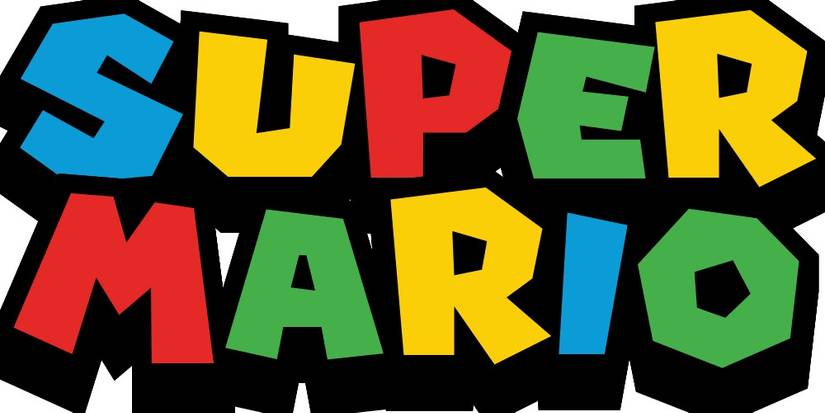 the logo for super mario
